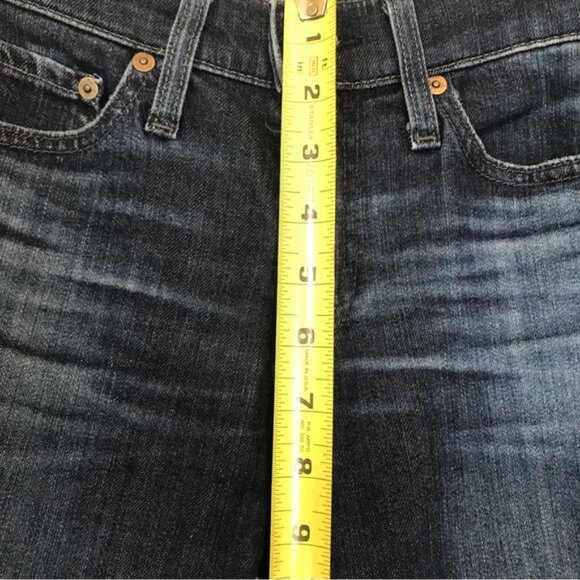 AG Adriano Goldschmied The Beau High Rise Slouchy Skinny Jeans Dark Distress 24R - Picture 14 of 16